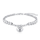 Bank of China Yijin pt950 sparkling platinum bracelet with bouncy beads for women. Platinum fat bracelet for birthday and Valentine's Day gift for girlfriend. Fat bodice platinum bracelet. Gold weight is about 9.5
