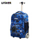 
Uniker trolley schoolbag boy large capacity junior high school students female trolley back dual-purpose primary school 6-12 years old lightweight schoolbag rebirth 12161A