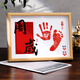Love and Marriage One Year Old Hand and Foot Print Baby Dragon Baby One Year Old Hand and Foot Print Picture Frame Graduation Week Commemorative Ceremony Supplies and Props
