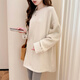 TonLion 2025 autumn and winter simple and versatile mid-length women's pullover sweater
