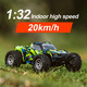 1 32 mini full-scale remote control car charging off-road car RC high-speed drift racing boys and children toys s638 green