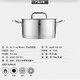 Zwilling German ZW-C128 double-layer thickened stainless steel double-eared deep-burning pot stew pot soup pot steamer wok non-stick pot Zwilling ZW-C131 24cm deep-burning pot