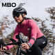 MBO New Color LightWarm Women's Autumn and Winter Light and Warm All-Match Fleece Cycling Jersey C171 Moon White M