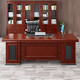 Boss desk, president desk, executive desk, single supervisor desk, manager desk and chair combination, simple modern office furniture, red brown, 1.6 meters single table