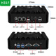 Double Control mini industrial computer dual network port dual serial port J6412 N100 J4125 all-aluminum fanless embedded industrial mini computer 8G memory 256G solid state H31FX-N150 dual network dual serial three display DDR5