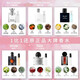 Big Brand Perfume Sample Black Crow Powder Meets Blue Reversal Paris Women's Set Perfume Small 2 Pack Random Fragrance 2ml