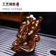 Perfect Rabbit Fei Meng Jin Rabbit Tea Pet Ornament Boutique Tea Pet Decoration for the Twelve Zodiac Year of the Rabbit Decoration Changes Color When Heat Rabbit Fei Fei Meng Jin - Color Changing Model - Gold