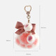 Milesi plush cat claw exquisite keychain girl birthday gift Valentine's day practical high-end children's backpack keychain pendant cat claw-pink