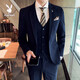 Playboy (PLAYBOY) suit suit men's jacket British slim fit Korean style groom wedding dress formal casual suit 2019 brown single suit 2XL recommended to wear 136-155Jin Jin equals 0.5 kg