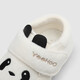 Ying's YEEHOO shopping mall same style baby's pre-step shoes and socks Panda flannel shoes autumn and winter warm and comfortable new style Ying's white size 18 recommended foot length 10-11cm