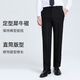 Langdeng men's suit autumn and winter wool two-piece suit business formal easy-care dress commuter suit for men dark blue 46 A_Contact customer service to purchase pants size