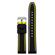 Junheya is suitable for silicone strap for men Mark Huafei FW8228 FW6180 FW6210 mechanical watch strap 20 22m black gray 20mm