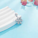 CHINA GOLD platinum pendant pt950 solid winter snowflake platinum pendant necklace birthday gift for girlfriend and wife about 2.86g