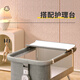 JOT TMM crib movable newborn with diaper table splicing large bed baby shaker multi-function sleep coaxing tool. Diced table + coconut brown pad + mosquito net + universal wheel