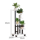 Anya iron flower stand balcony removable multi-layer storage rack household floor-standing succulent green radish plant rack