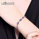 Lirokini Bracelet Women's Tanzanite Blue Gemstone 18 Gold K High-End Luxury Jewelry Birthday Memorial Gift Tanzanite Bracelet (Customized)