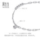 Chow Sang Sang (CHOW SANG SANG) platinum bracelet Pt950 ball cross chain bracelet for women 92020B 19 cm