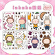 Magic Bean Shenghuo [Hot Style] Labubu-Dress-up-Aufkleber Cartoon Netter Kinder dekorativen Desktop DIY-Aufkleber Labubu Fun DIY-Aufkleber 38 große Größen (fünf Sets, keine Wiederholungen)