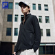 FILA Official Men's Jacket Two-in-One Jacket 2025 Autumn New Outdoor Sports Hooded Jacket for Men Dark Black-BK L 175/96A/L