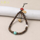 Jiuhuashan agarwood mobile phone chain lanyard short cultural toy wrist pendant pendant birthday gift for girls practical girlfriend Good Luck Lotus Agarwood mobile phone chain lanyard 8mm
