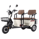 Flying Pigeon electric tricycle double-row electric tricycle for the elderly to pick up and drop off children for leisure electric tricycle national standard C6 1000W72V24A black gold 6 batteries about 110 miles