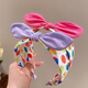 Xiangwan headband 2 pieces sweet bow strawberry wide-brimmed headband children's hairpin female anti-slip pressure headband hair accessories