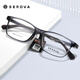 Swarovski glasses frame men's casual full frame myopia black frame TR90 ultra-light square frame can be equipped with anti-blue light SF241 style 2 SF658 matte black C10 frame + Essilor 1.56 film rock lens