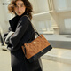 Cinvaikrose Small Fragrance Style Tote Sac Women's 2025 grande capacité Sac à bandoulière unique Sac pour femmes Back Backt Back's Day's Day's Gift Khaki [Cadeaux à la petite amie, à la femme et aux filles sont sincères et pratiques]