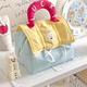 Bo Naling cosmetic bag small house color matching portable dopamine large capacity cute portable compact travel toiletry bag storage bag dopamine cosmetics storage bag lemon soda
