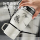 316 Stainless Steel Insulated Cup Gardenia Vacuum Cooling Kettle for Men and Women Outdoor Travel Portable Large Capacity Water Cup 316 White Print 800ml