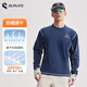 BURUITE cycling clothing men's spring and autumn 2025 new long-sleeved T-shirt running sportswear quick-drying cycling clothing jacket navy blue M recommended weight 100-120Jin Jin equals 0.5 kg