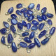 Beimexing natural tanzanite rough stone pendant polished 925 silver inlaid simple gift inlaid simple gift