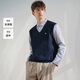 Navigare Italian small sailing ship 25 autumn and winter new men's fake two-piece sweater shirt stacked sweater vest 1144015308