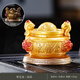 Xixi Taitai cornucopia changes color when exposed to water, tea pet ornaments, home living room, office tea table, tea play, kung fu tea set accessories, decoration cornucopia + base