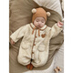 Remtin autumn and winter baby jumpsuit, cute and super cute outing clothes, newborn baby winter plus velvet warm clothes and pajamas, main picture 73cm