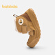 Balabala children's toddler shoes high-top snow boots for boys plus velvet thickened sports boots 2025 autumn and winter shoes 209425145215