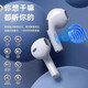 Bluetooth headset wireless semi-in-ear single and binaural high-quality sports music driving call noise reduction ultra-long battery life Galaxy White
