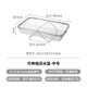 Shuangshan 304 stainless steel drain basket retractable kitchen sink vegetable basket household fruit basket drain rack medium size - telescopic length 31.5~48.5 width 20.5 height 7cm