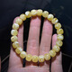 Natural raw mineral, Russian material, white flower beeswax, old-style barrel bead bracelets, Buddhist beads and cultural toys, original fine products for women, fine plain bracelets with a diameter of 7mm