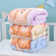 Other baby blankets, newborn blankets, children's double-layer thickened quilts, autumn and winter baby cloud blankets, kindergarten nap quilts, big-eared rabbits 1526 blue 1.2 kg 110*140