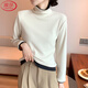 Langsha fake two-piece bottoming shirt for women in winter 2025 new German velvet warm and slim fit inner high-neck long-sleeved top