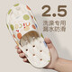Red bean bathroom slippers for women, home and indoor couples bathing, anti-slip anti-odor eva leaky quick-drying sandals for men, white [nice] [comfortable and soft - upgraded] 38-39 Standard size (inner length 245MM)