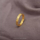 Fat Donglai's same style 18k gold rose gold ring 18K gold women's light luxury style men's ring couple ring ring light luxury Chenxiao ring (No. 8)