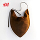 H/M Women's 25 Autumn New Fashion Bag Triangle Crossbody Bag 1302765 beige