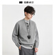 Earl Zall Henry Collar Design Commuting Casual Sweater Men's 2025 Autumn New Men's Sweater Y541488 Mocha Color L (175)