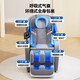AUX massage chair for home use 2025 new full-body fully automatic space capsule zero gravity top ten brands multi-functional intelligent electric massage sofa chair birthday gift for parents Mid-Autumn Festival top flagship model丨smart voice waist and leg hot compress foot roller millet white