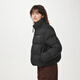 Tambor Puff Down Jacket Women's Short Stand Collar Fashion Winter Bakery Jacket 5530356D Black 160