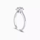 I Do platinum PT950 ring 1 carat diamond ring women's round bag cultured diamond wedding ring proposal wedding gift for wife and girlfriend round bag-1 carat diamond size 12