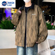 
NASALIKE jacket men's spring and autumn 2025 new jacket trendy brand thin tops for teenagers and handsome casual workwear jacket K15832 white gray M