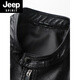 JEEP SPIRIT Jeep Plus Size Men's Motorcycle Leather Jacket Spring and Autumn Trendy Fat Man Loose Stand Collar Soft Leather Jacket 58962 7XL Recommended 260-280Jin Jin is equal to 0.5 kg